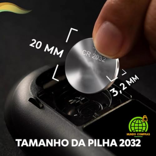 Pilha Bateria Lítio Formato Moeda Cr2032 3v 10 Unidades a Mundo Compras