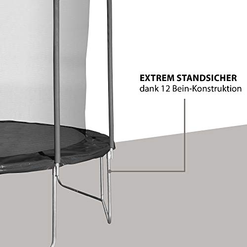 HUDORA First Trampolin - Trampolin Outdoor mit Sicherheitsnetz – Bild 5