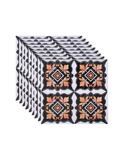 FBBULES 36 Pezzi Pavimento in Vinile Autoadesivo Adesivi per Piastrelle Cucina in PVC Rivestimento Mattonelle per Soggiorno Bagno Interni Decorazione