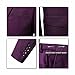 Mrbuerly Mens Prom Suits Slim Fit, Plum Purple 2 Buttons Single Breasted Party Blazer Vest Pants with Tie-XL/4438