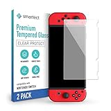 MAXIMALE PASSGENAUIGKEIT: Die smartect Panzerschutzfolie ist zu 100% kompatibel mit dem original Produkt Nintendo Switch 2019 / 2018 / 2017. Bei einem curved Smartphone wird lediglich die horizontale Fläche von der Glas Folie bedeckt.