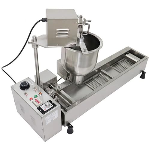 Commercial Automatic Donuts Machine, Single Row Donuts Making Equipment, 500 pcs/hour, Stainless Steel Frying Auto Fryer