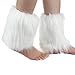 ECOSCO One Pair Women Faux Fur Soft COZY FUZZY Boots Shoes Cuffs Leg Warmers