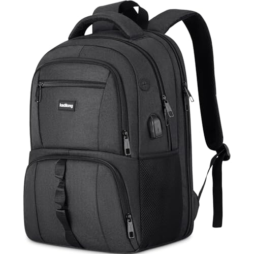 Image of Laptop Backpack for Men Women,College School Bookbags Computer Bag Gift for Teenage Boys Girls,Business Travel Back Pack Anti Theft with USB Charging Port Fits 15.6 Inch Notebook,Water Resistant
