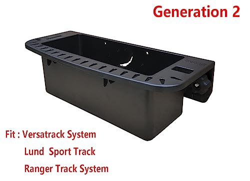 Brocraft Tool Holder For 90 Degree Boat Track System /Marine Caddy For Versatrack Track , Lund Sport Track ,LOWE Track Sytem / Verstrack Boat Storage Box /Lund Boat 90 Degree Track Cockpit Organizer - Thumbnail 3