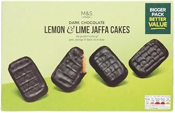 M&S Dark Chocolate Orange Lemon & Lime Jaffa Cakes Twin Pack 250g 4 Pack, Dark Chocolate Lemon & Lime Jaffa Cakes