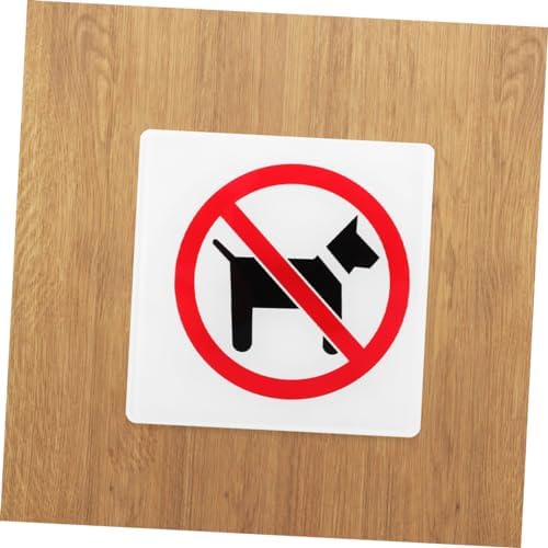 NUOBESTY Akrilik levha, köpek yasağı levhası, iş kapısı için, uyarı levhası, evcil hayvanlara izin verilmez, iç mekan uyarı levhası, suya dayanıklı, kolay takılır - Görsel 5