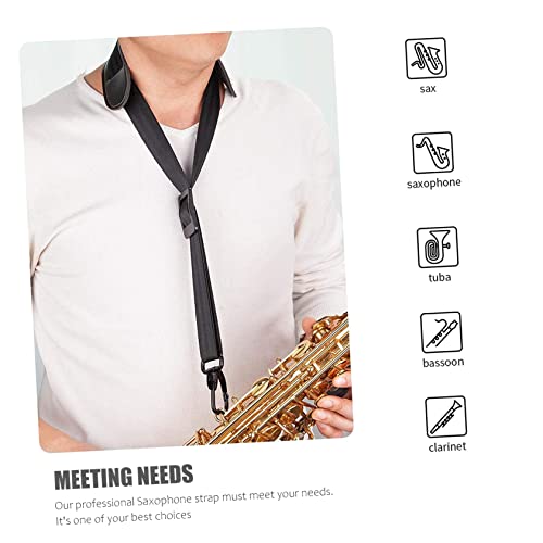 ULDIGI Universal Sax Belt Sax Harness with Adjustment Block Comfort Fit for Bass Clarinets English Horns Oboes
