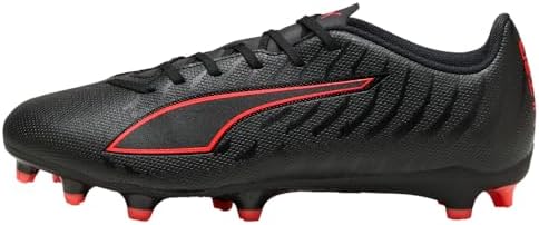 Puma Ultra 6 Play FG/AG - Scarpe da Calcio Unisex, Colore: Nero e Rosso