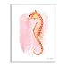 Stupell Industries Gentle Orange Seahorse Speckled Pink Watercolor Detail, Design by Diane Neukirch