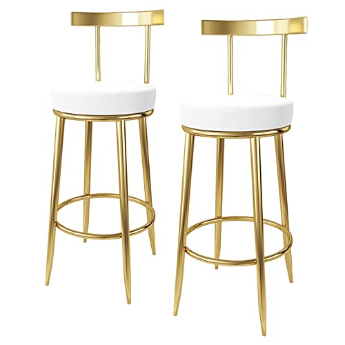 Tabourets de bar en cuir PU DASHADAO chic pour comptoir cuisine - 2