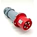 IEC60309 Waterproof Industrial Connector Plug 5Pin 63A 400V 3P+E+N IP44