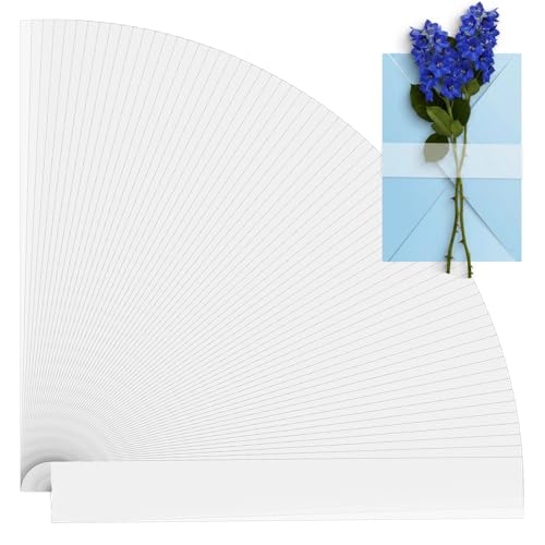 150 Pcs Vellum Jackets for 5x7 Invitations, Clear Invitation Belly Bands, Belly Bands for Wedding Invitations for Wedding Invitation Accessories, Envelopes, Decorative Card, Gift Wraps