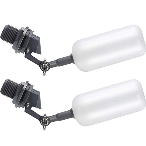 Float Ball Valve, 1/2 Inch Supply Tube Male Automatic Fill Feed Humidifier Tank Water With Adjustable Arm For Ponds, Livestock Water Trough, Aquariums, Aquaculture, Hydroponics And Reservoir (2 Pack) #TOP24