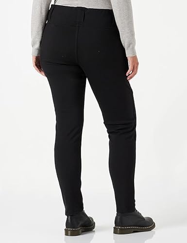 Bikers Gear Australia Damen Motorrad-Leggings mit Kevlar gefüttert, mit abnehmbarer CE-Protektoren, Schwarz, 14
