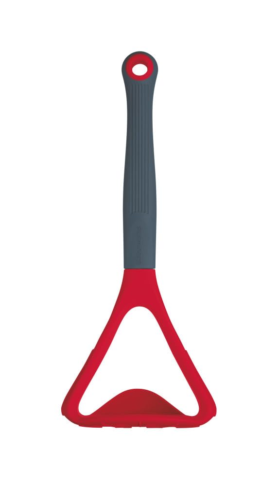 Colourworks Cherry Cwbrmashred Multi Potato Masher With Serving Scoop, Silicone, 25 Cm