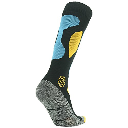 Randy Sun Waterproof Breathable Thick Warm Snow Winter Socks, [Sgs Certified] Men's Skiing Snowboarding Winter Water Sports Socks Weeding Industrial Gift Socks Reinforced Toe Stitching Blue&Black M #TOP7