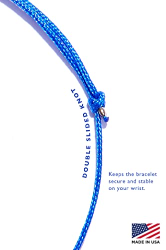Handmade Evil Eye Bracelet Royal Blue String Kabbalah Protection Hamsa Adjustable Mexican Bracelet Mal De Ojo Luck Amulet for Women Men Family Friends (Royal blue)3