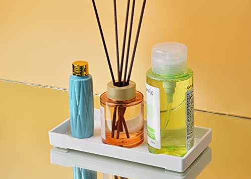 Vcreatc Small White Mini Tray (8 Inch X 4 Inch) For Serving Accessory, Spa, Coffee, Drinks, Wine, Tea, Bar, Party, Towel, Seasoning, Perfume Or Display Use. #TOP4