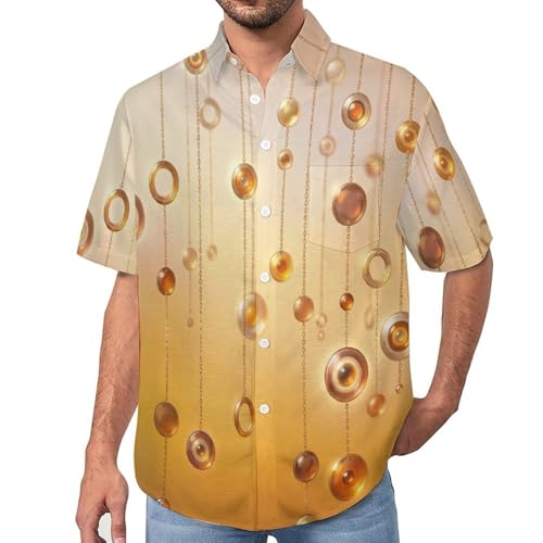Chemise imprimé de plage confortable homme adulte style hawaïen boutonnière