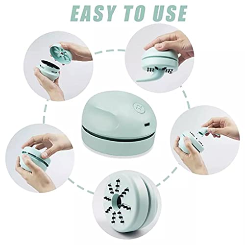 Desktop vacuümreiniger USB opladen met vacuümmondstukreinigingsborstel afneembaar ontwerptafel stof stofzuiger beste reiniger voor piano computer auto pc stofreiniger, bureaubladreiniging - Image 7