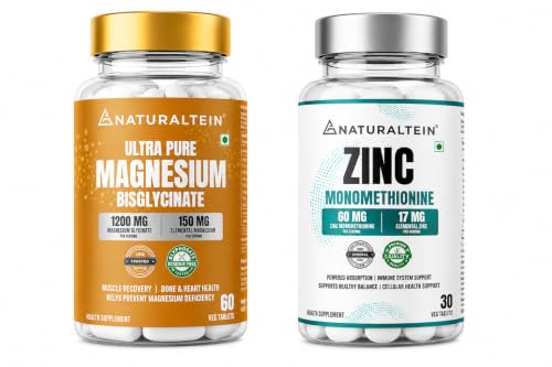 Image of Naturaltein Magnesium & Zinc Duo | Daily Mineral Support for Wellness