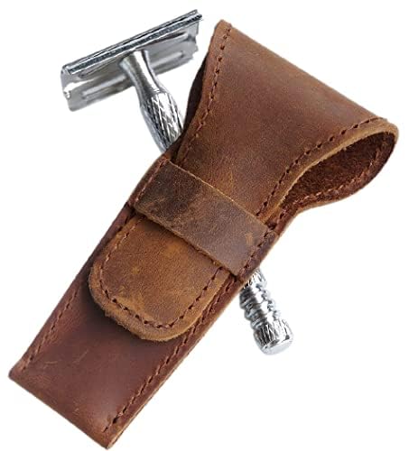 Tuzech Leather Safety Razor Case, Shaving Accessories, Personal Care Essentials, Handmade :: Bourbon Brown (B08TZSQ9RX) Amazon Price History, Amazon Price Tracker