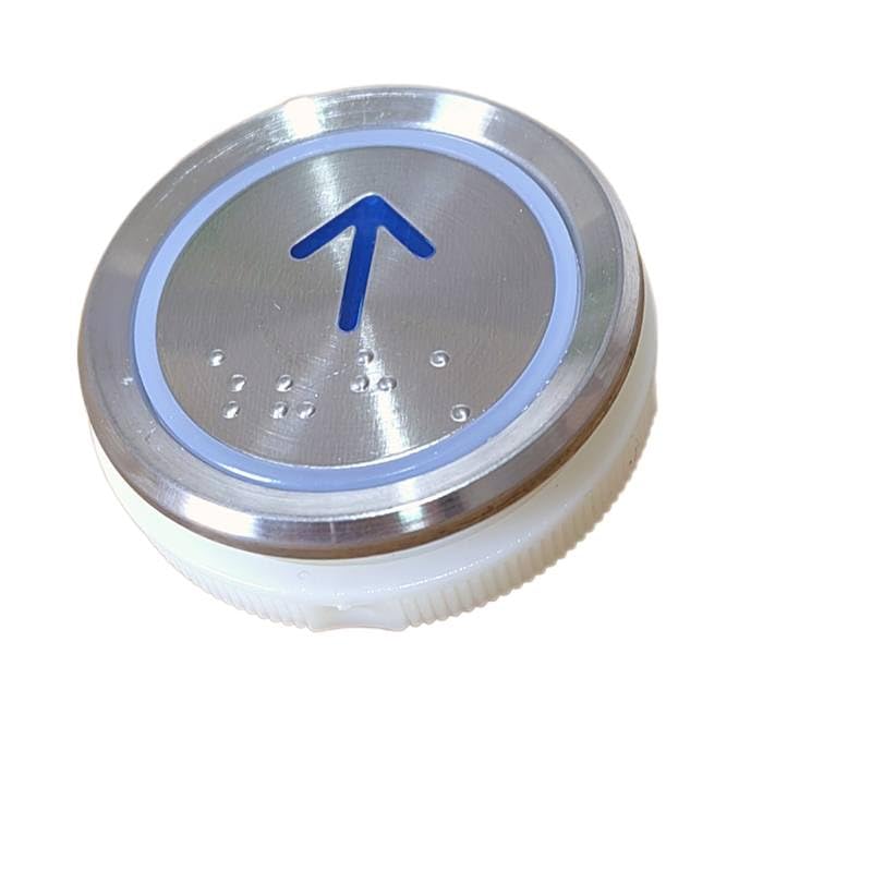 Generic 10PCS AN306 DC24V Elevator Button with Braille G20090808H01 Bule Light Lift Accessory A3N52401 A4J52400 A4N52401 190624