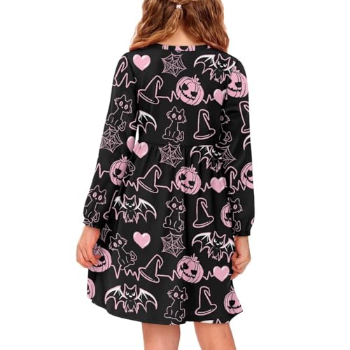 Halloween Girls Dress Long Sleeve Dresses for Girls Christmas Thanksgiving 6-152