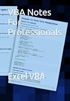 VBA Notes For Professionals: Excel VBA B0F5VB2GZX Book Cover