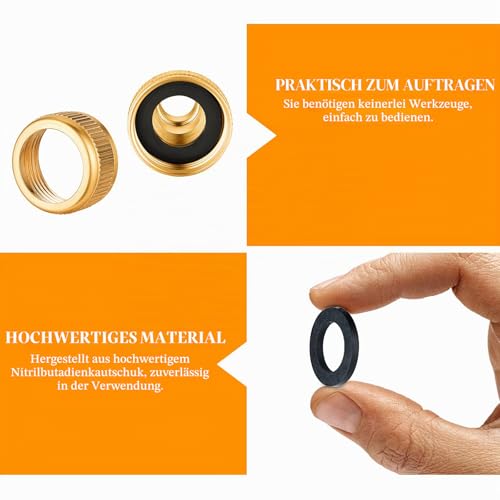Xuniea 24 Stück Gummidichtungen für Duschschlauch und Wasserhahn – Dichtungsringe Set Durchmesser 19 mm, 24 mm und 30 mm, NBR Schlauchdichtung für Armaturen, Gartenanschlüsse und Schlauchverbinder