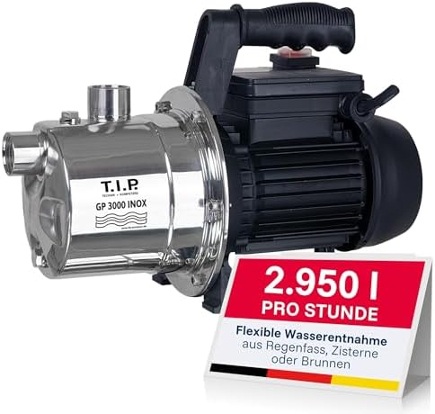 T.I.P. 30111 Stainless Steel garden pump GP 3000 INOX, up to 2,95...