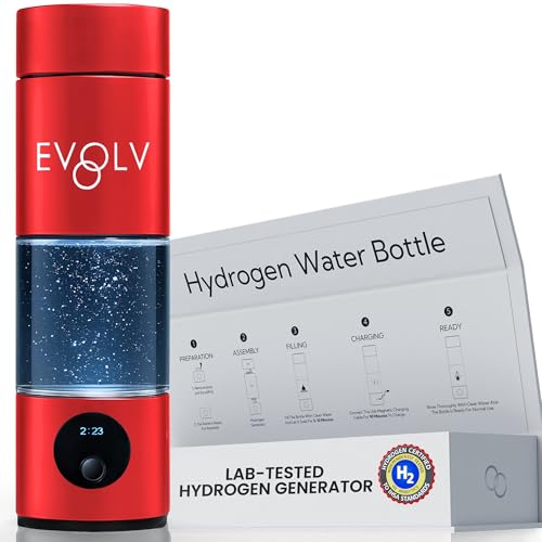 EVOLV Hydrogen Water Bottle Generator – SPE & PEM Water Ionizer 5...