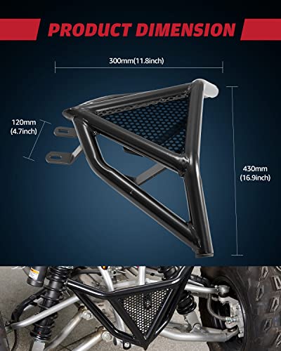 A & UTV PRO Front Bumper Guard, Compatible with 2006-2023 Yamaha Raptor 700 / 700R, Brushguard Bumper Protector Accessories