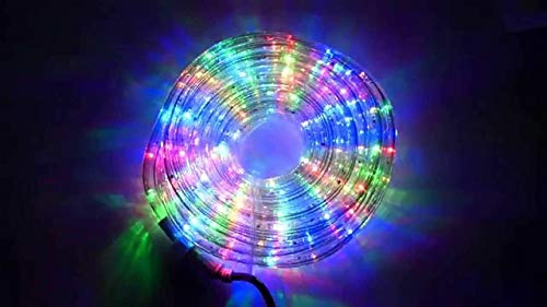 REPLOOD Tubo Luci Led Per Addobbi Natale 30 Metri Luce Bianco Fredda o Rgb Multicolore Interno Ed Esterno (Rgb Multicolore)