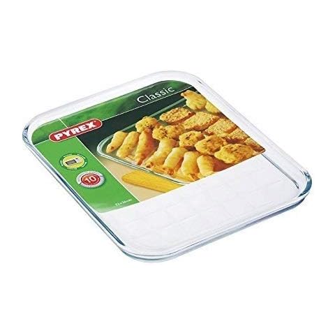 2 X Pyrex Borosilicate Glass Baking Tray Cover