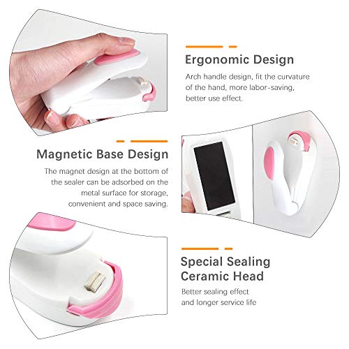 KKmoon Máquina de selagem de sacos de calor, seladora de sacos de plástico, seladora de sacos de plá