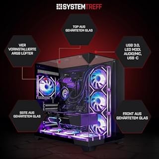 SYSTEMTREFF PC Gamer High-End Intel Core i9-14900KF 8x6GHz | Nvidia RTX 5090 32Go | 1To M.2 NVMe | 64Go DDR5 RAM | Windows 11 | Ordinateur de Bureau pour Les Joueurs, Les Gamers & Streamer