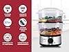 Beper BC.261 Vaporiera da 5 litri - Vaporiera Elettrica Con Timer per Cottura al Vapore di Riso, Pesce, Ravioli, Verdure, Carne - BFA Free