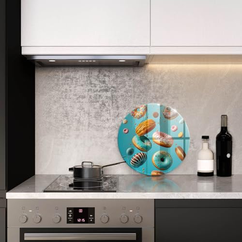 Planche a decouper induction ultra resistante Wallfluent 40cm motif beignets