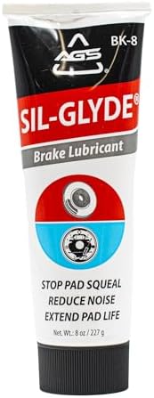 AGS Automotive Solutions SIL-Glyde Brake Lubricant – 8 oz Tube, Heat Resistant, Rust & Corrosion Protection, Moisture-Proof Brake Grease