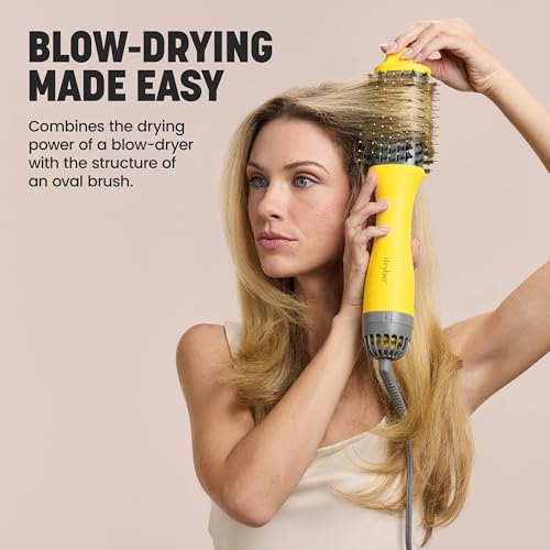 Drybar The Double Shot Oval Blow-Dryer Brush – Smooth, Shiny Hair with Volume and Less Frizz – Salon Styling Brush for Faster Blowouts - Image 3
