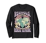 Photo Gallery womens recycle reuse renew rethink earth day 2023 groovy maglia a manica Photo Gallery womens recycle reuse renew rethink earth day 2023 groovy maglia a manica