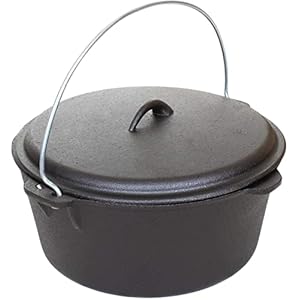 Cajun Classic 6-Quart Seasoned Cast Iron Dutch Oven – GL10487AS