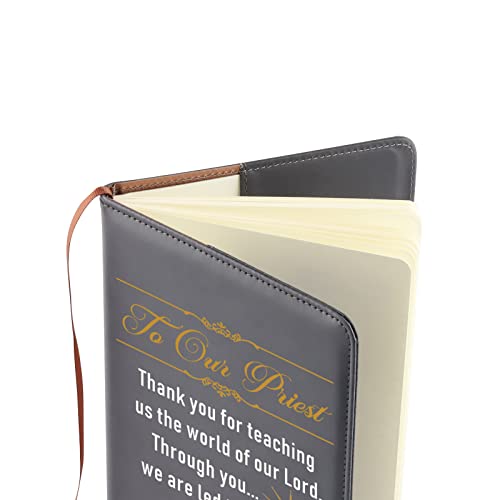 Journal de pasteur chrétien carnet de notes prêtre