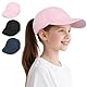 BSBUY Unisex Kinder Basecap Freizeit Baseball Cap Mädchen Einstellbare Kappe Sommer Mütze Sonnenschutz Jungen Sonnenhüte Baseballkappe Hüte Kinder Schirmmütze für Outdoor Running Walking Reisen (Pink)