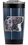 Logovision Harry Potter Dobby Worn Photo Stainless Steel Tumbler 20 oz Coffee Travel Mug/Cup, Vacuum Insulated & Double Wall with Leakproof Sliding Lid | Great for Hot Drinks and Cold Beverages