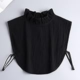 EYHLKM Neckstand Fake Collar Tie Women Solid Color Detachable False Collars Ladies Detachable Collars Decorative (Color : D, Size : 1)