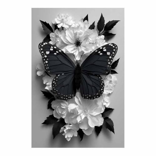 Découpe de fleurs de monarque sur toile murale decoration HOQIU au rendu artistique