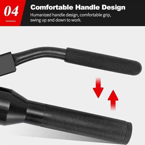 Portable Hydraulic Knockout Punch Kit - Manual Hole Cutter Set for Electric Conduit, Includes 6 Dies for Drilling Holes in Metal Sheets & Distribution Boxes